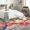 Bird Rug 2x3 ft, Floral Area Rug, Flower Rugs for Entryway Living Room Bedroom, Spring Carpet, Kids Room Decor for Boys Girls, Washable Non Slip Soft Low Pile Indoor Door Mat view 2