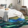 Butterfly Rug 4x6 ft, Floral Area Rug, Butterflies Rugs for Living Room Bedroom, Butterfly Carpet, Kids Room Decor for Boys Girls, Washable Non Slip Soft Low Pile Indoor Area Rugs view 2