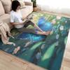 Butterfly Rug 4x6 ft, Floral Area Rug, Butterflies Rugs for Living Room Bedroom, Butterfly Carpet, Kids Room Decor for Boys Girls, Washable Non Slip Soft Low Pile Indoor Area Rugs view 4
