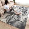 Oriental Rug 5x6 ft, Japanese Area Rug, Ink Painting Rugs for Living Room Bedroom, Asian Style Carpet, Kids Room Decor for Boys Girls, Washable Non Slip Soft Low Pile Indoor Area Rugs view 4