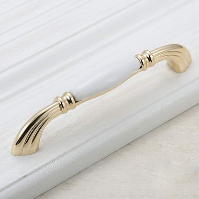 kitchen door handles,drawer handles, 1 pcs Ceramics Cabinet Pull,Cabinet Handles Modern Furniture Handle,Drawer Pulls Simple Handle Pull,96mm (3.8in) / 128mm (5in) Center to Center ( Size : 128mm )