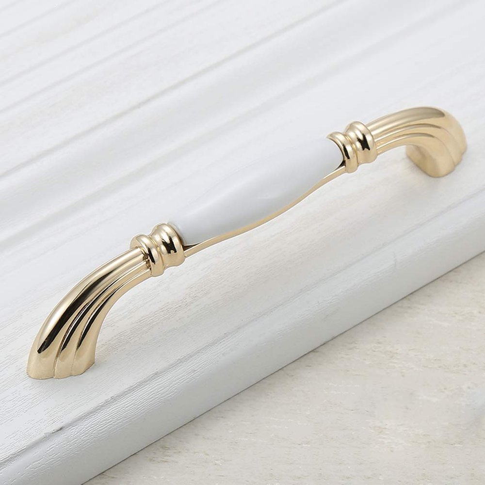 kitchen door handles,drawer handles, 1 pcs Ceramics Cabinet Pull,Cabinet Handles Modern Furniture Handle,Drawer Pulls Simple Handle Pull,96mm (3.8in) / 128mm (5in) Center to Center ( Size : 128mm )