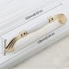 kitchen door handles,drawer handles, 1 pcs Ceramics Cabinet Pull,Cabinet Handles Modern Furniture Handle,Drawer Pulls Simple Handle Pull,96mm (3.8in) / 128mm (5in) Center to Center ( Size : 128mm ) view 2