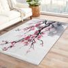 Cherry Blossom Rug 6x8 ft, Area Rug, Japanese Rugs for Living Room Bedroom, Ink Painting Carpet, Kids Room Decor for Boys Girls, Washable Non Slip Soft Low Pile Indoor Area Rugs view 1
