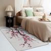 Cherry Blossom Rug 6x8 ft, Area Rug, Japanese Rugs for Living Room Bedroom, Ink Painting Carpet, Kids Room Decor for Boys Girls, Washable Non Slip Soft Low Pile Indoor Area Rugs view 3