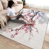 Cherry Blossom Rug 6x8 ft, Area Rug, Japanese Rugs for Living Room Bedroom, Ink Painting Carpet, Kids Room Decor for Boys Girls, Washable Non Slip Soft Low Pile Indoor Area Rugs view 4