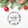 Barber Christmas Ornaments for Hairstylist Hairdresser,Xmas Tree Hanging Ornaments Ceramic Keepsake view 2
