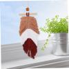 Didiseaon Boho Leaf Macrame Tapestry Woven Leaf Wall Hanging Cotton Rope Yarn Wall Decor for Home view 2
