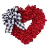 Garneck Valentine's Day Decoration Heart Shaped Wreath Wedding Decorations Flower Wreaths for Front Door Wedding Decorations Valentines Day Heart 's Ornament view 1