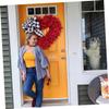 Garneck Valentine's Day Decoration Heart Shaped Wreath Wedding Decorations Flower Wreaths for Front Door Wedding Decorations Valentines Day Heart 's Ornament view 3