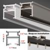 YJLTKL Ceiling Curtain Track-Noise Canceling Mute Curtain Track, for Privacy Curtains, RV Curtains, Shower Curtains,Complete with Fittings(Color:Ceiling-a1,Size:1.1m/3.6FT) view 2