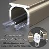 YJLTKL 2mm Thickened Heavy-Duty Glider Rail Aluminum Alloy Double Mute Curtain Track, Wall Divider Curtain for Living Room, Bathroom, Bedroom (Color : B-ceiling1, Size : 2m/6.56FT(2 * 1m)) view 3