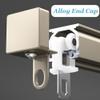 YJLTKL 2mm Thickened Heavy-Duty Glider Rail Aluminum Alloy Double Mute Curtain Track, Wall Divider Curtain for Living Room, Bathroom, Bedroom (Color : B-ceiling1, Size : 2m/6.56FT(2 * 1m)) view 4