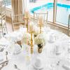 10 Pack Round Tablecloth White Tablecloths 90 Inch,Circle Polyester Table Cloth,Washable Fabric Stain and Wrinkle Resistant Premium Round Table Cover for Wedding Parties Banquet Reception Dining view 4