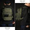 TACTICAL_GEEK ModCase B2 Ultimate EDC Tactical Backpack,14L High-Capacity, Anti-Shock Laptop Compartment, Waterproof, Molle System, for Hiking, Camping, Commuting, Backpacking Daypack Rucksack, Green view 3