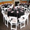 10 Pack Black Round Tablecloth 120 Inch Circle Polyester Table Cloth, Washable Fabric Stain and Wrinkle Resistant Table Cover Round Tablecloths for Wedding Parties Banquet Reception Dining view 4