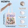 WZMPA K-Pop Member Canvas Tote Bag Korea Group Fans Gift Korean Group Shopping Grocery Bag (ZOO TG) view 2