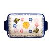 Baking Dish Ceramic Baking Dish, 2Piece Rectangular Bakeware Lasagna Pan, Casserole Dish for Cooking, Kitchen, Banquet and Daily Use bakeware view 1