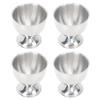 4PCS Egg Cup Holder, Stainless Steel Egg Cups Set Easy to Egg Holders Kitchen Tool for Soft Eggs, 40ml Egg Tray Kitchen Tool for Breakfast view 1