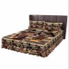 Historical African Women Wrap Around Pleated Bed Skirts for Twin Bed 39x75, Decorative Dust Ruffle Bed Sheet & Bedskirt 18'' Drop Bedspread with Pillow Case 20x30 American Indian Southwest Traditional view 1