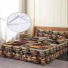 Historical African Women Wrap Around Pleated Bed Skirts for Twin Bed 39x75, Decorative Dust Ruffle Bed Sheet & Bedskirt 18'' Drop Bedspread with Pillow Case 20x30 American Indian Southwest Traditional view 4