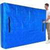 Mattress Bags for Moving, BETU Mattress Protector Waterproof Mattress Cover Twin Size Storage Bags with 8 Heavy-Duty Handles and Zipper for College Bed Extra Thick Large Reusable (77"x42"x15" Blue) view 1