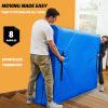 Mattress Bags for Moving, BETU Mattress Protector Waterproof Mattress Cover Twin Size Storage Bags with 8 Heavy-Duty Handles and Zipper for College Bed Extra Thick Large Reusable (77"x42"x15" Blue) view 3