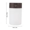 Mini Desk Humidifier, 260ml Small Personal Desktop Quiet Humidifier with USB, Colorful LED Night Light Wood Grain Cool Mist Humidifier for Bedroom Office Car(Deep Wood Grain) view 2