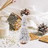 GANAZONO 4pcs Christmas Trees Tabletop Pine Tree Decor Snow for Holiday Parties and Home Decoration Flocking Christmas Ornaments view 2