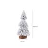 GANAZONO 4pcs Christmas Trees Tabletop Pine Tree Decor Snow for Holiday Parties and Home Decoration Flocking Christmas Ornaments view 4