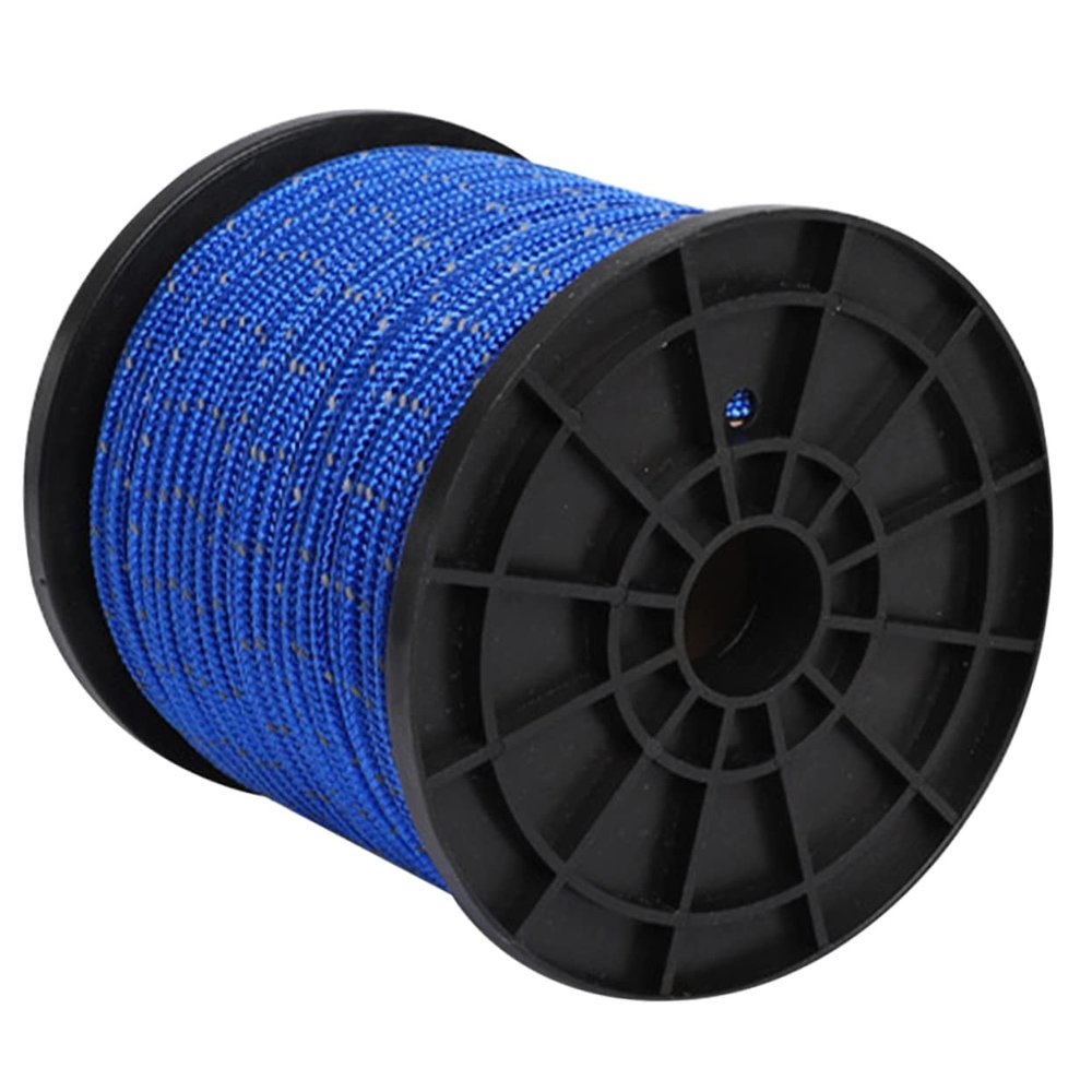 DOITOOL 1 Roll Tent Reflective Rope Parachord Awning Bungee Tent Pole Threader Camping Tent Outdoor Camping Tent Outdoor Tent Hanging Clothes Strap Tent Fixing Tool Camping Supplies Blue