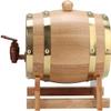 KouRy Wooden Wine Barrel Vintage Oak Home Brew Beer Accessories Wooden Wine Barrel Barrel Dispenser Wine Making Barrels Home essentials view 1