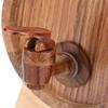 KouRy Wooden Wine Barrel Vintage Oak Home Brew Beer Accessories Wooden Wine Barrel Barrel Dispenser Wine Making Barrels Home essentials view 3