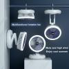 Baddie USB Charging Desk Fan, 4 Speeds Adjustable Table Fan with LED Light, Mini Fan for Desk, Office, Home, Hanging/Wall Mounted view 2