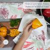 The Fine Living Co. 100% Cotton Kitchen Towels Set of 2, 18 x 28 inches, Hello Bird Printed Dish Towel, Hand Towels, Summet Kitchen Towels, Boho Tea Towels- Multifunctional, Stylish, Absorbent, Soft view 4
