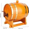 KouRy Wine Barrel Beer Barrel Household Beer Brewing Equipment Old-Fashioned Pine Beer Barrel Wooden Wine Barrel Brewing Accessories Bar Tools Wine Making Barrels Home essentials view 2