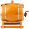 KouRy Wine Barrel Beer Barrel Household Beer Brewing Equipment Old-Fashioned Pine Beer Barrel Wooden Wine Barrel Brewing Accessories Bar Tools Wine Making Barrels Home essentials view 4