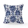COVOME Indigo Blue Trellis Throw Pillow Covers Asian Scenic Chinoiserie Pillow Case Throw Pillow Cover Retro Outdoor Garden Decoration for Couch Sofa Bed Living Room Decor 24x24 in view 2