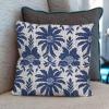 COVOME Indigo Blue Trellis Throw Pillow Covers Asian Scenic Chinoiserie Pillow Case Throw Pillow Cover Retro Outdoor Garden Decoration for Couch Sofa Bed Living Room Decor 24x24 in view 4