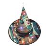 FRGMNT Witch Hats Hanging,Halloween Witch Hat Witch Cap Costume Accessory for Halloween Christmas Party-England UK Retro London Telephones view 3