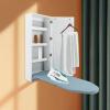 PIAOCAIYIN Wall Mounted Ironing Board, Multi-Functional Clothes Ironing Board Cabinet, White Ironing Board Wall Mount, Foldable Storage Shelve W/Recessed Handle, Built in Ironing Board for Home view 4