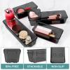 StorMiracle 10 PCS Drawer Organizer Set, 4 Varied Size Bathroom and kitchen Drawer cabinet organizer Trays, Clear Storage Bins for Makeup, Jewelry, Utensils and Gadgets, Black view 3