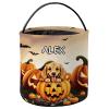 KafePross Personalized Halloween Trick or Treat Bag Smiling Golden Retriever Puppy Dog Pumkin Decor Basket Candy Gifts Bucket 9 x 9.8 Inch view 1