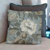 COVOME Spa On Flax Blue Chinoiserie Throw Pillow Covers Grey Peony Asian Pillow Case Accent Pillowcase Classic Square Couch Sofa Cushion Covers for Living Room Bedroom Chair Couch 22x22 in view 4