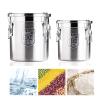 6L/12L Rice Bucket Household Sealed, 304 Stainless Steel Cereal Container, Metal Kitchen Airtight Canister Rice with Lid and Handles, Food Grade Storage Bucket for Rice, Flour, Cereral, Oil (6L) view 3