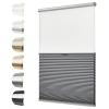 Persilux Top Down Bottom Up Blackout Cellular Cordless Shades & Blinds, Honeycomb Window Blinds for Windows with Sheer, Window Shades for Home, 1.5" Single Cell Door Blinds (33" W x 78" H, Grey) view 1
