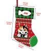 MALIHONG 1 Pack Christmas Stockings for Cat Custom Name Munchkin Cat Christmas Tree Hanging Stocking Red Buffalo Plaid Snowflake Xmas Holiday Cat Lovers Gift 14.4" view 2