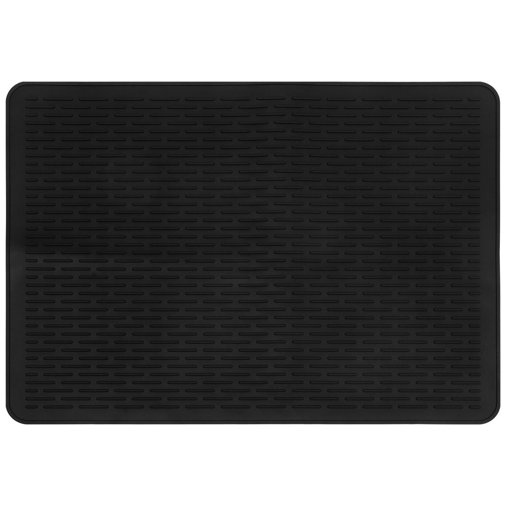 Kichvoe Silicone Kitchen Sink Mat Non-slip Dish Drying Pad for under Sink Protection Cabinet Liner Space-saving Design