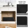 Kichvoe Silicone Kitchen Sink Mat Non-slip Dish Drying Pad for under Sink Protection Cabinet Liner Space-saving Design view 2