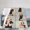 BDUEYFU Custom Blanket with Photos Text,Personalized Customized Throw Blankets for Family Friend Father Mother Christmas Birthday Wedding Gifts for Women Men 54"x70" 5 Photo view 2